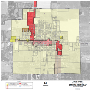 City of Stanton Zoning Map