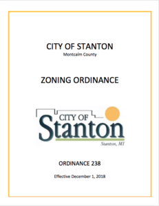 City of Stanton Zoning Ordinance